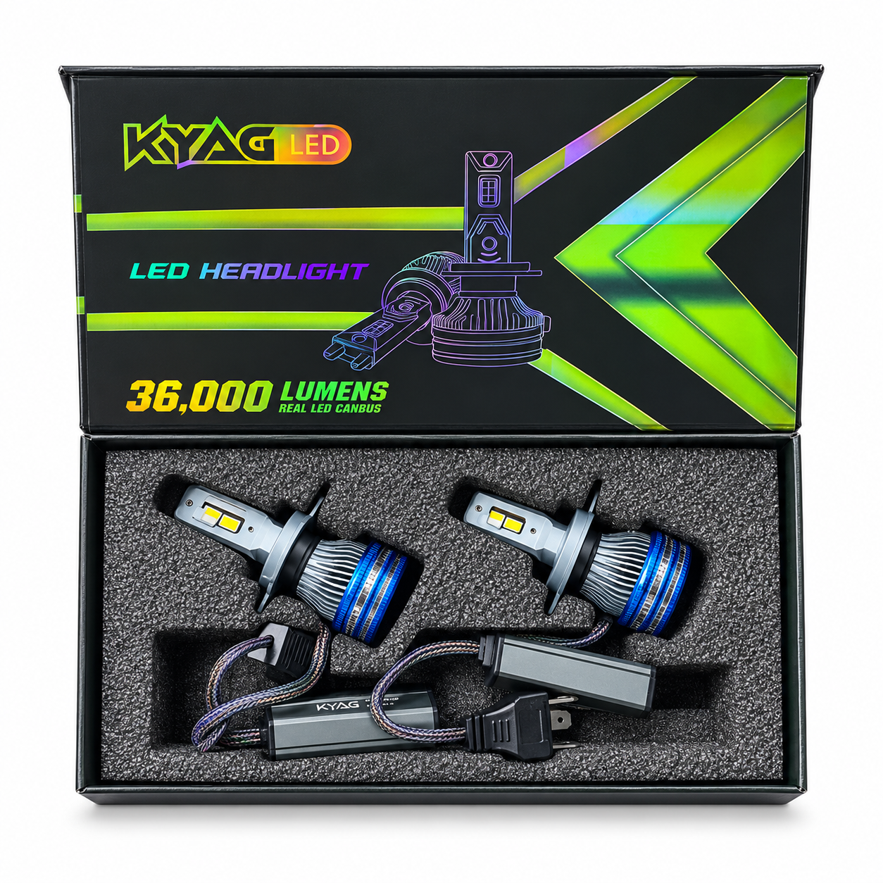 Kit Kyag LED H4 de 36.000 lúmenes declarados